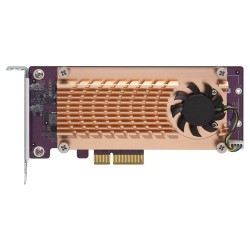 Dual M.2 22110 2280 PCIe SSD expansion card