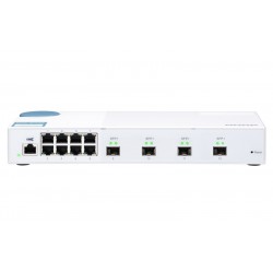 QSW-M408S, 8 port 1Gbps, 4 port 10GbE SFP+