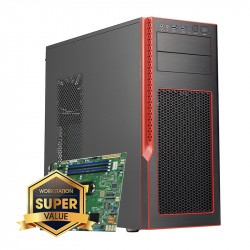 Server Mid-Tower Chassis (Red . Trim).