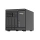 6-Bay QuTS hero NAS, built-in 2 M.2 NVMe SATA 6G