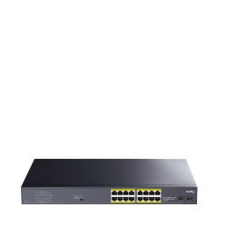 16-Port Gigabit PoE+ Switch with