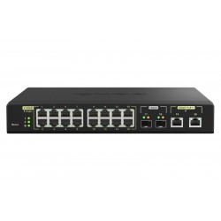 16 ports 2.5GbE RJ45 with 802.3at(30W), 2 ports 10