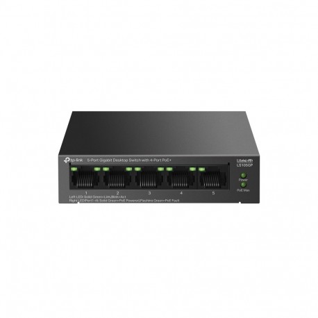 5-Port Gigabit Desktop Switch with 4-Port PoE+